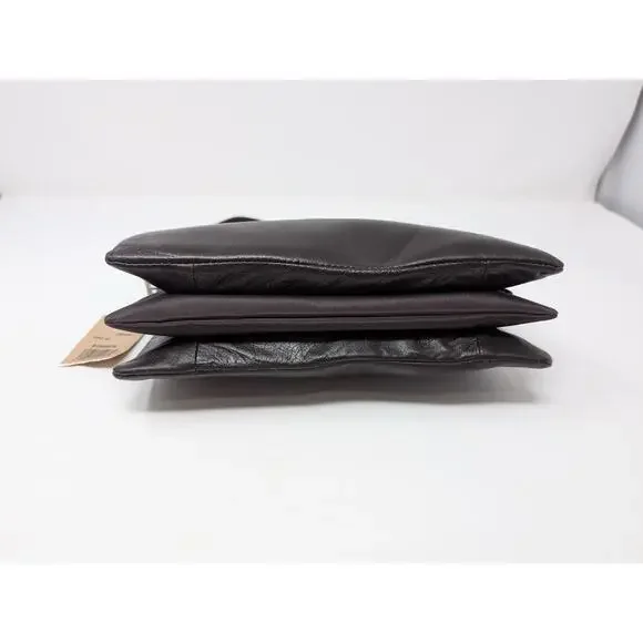 Vintage Y2K Wilson Leather Pelle Studio Brown Purse Card Wallet ID Holder New - Picture 7 of 16